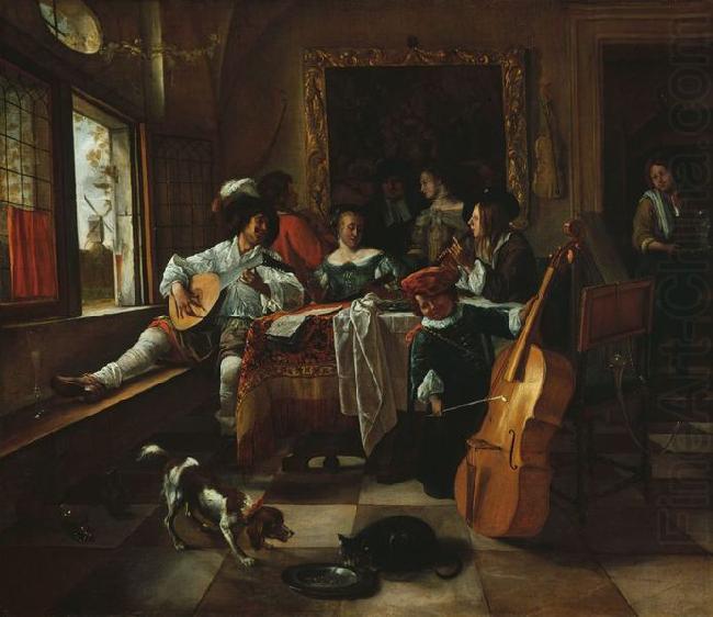 Jan Steen The Family Concert (1666) by Jan Steen china oil painting image